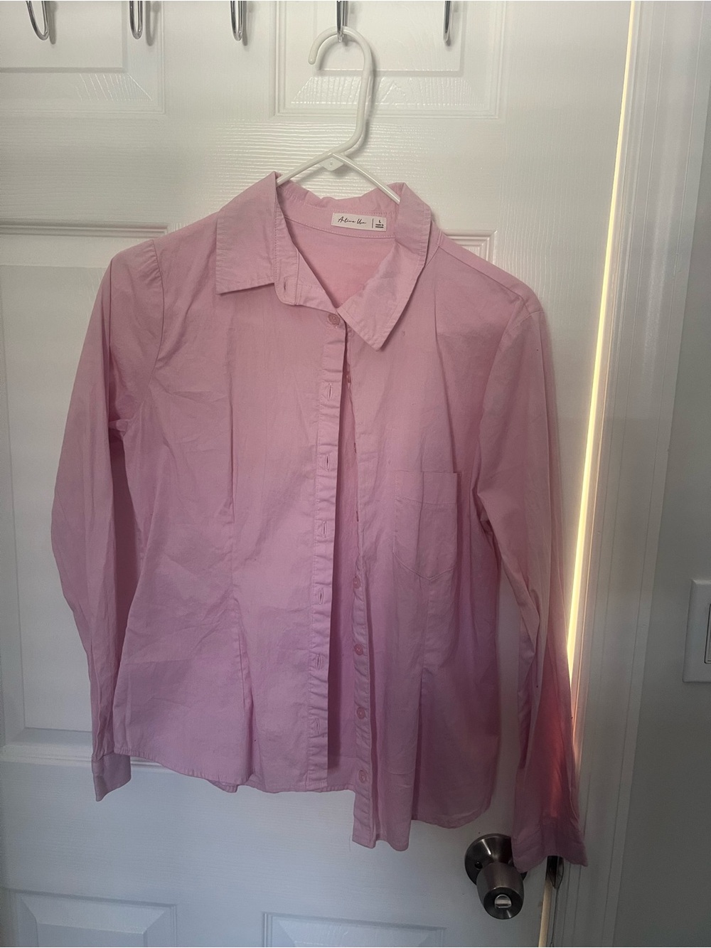 Active USA Light Pink Button-Down Shirt